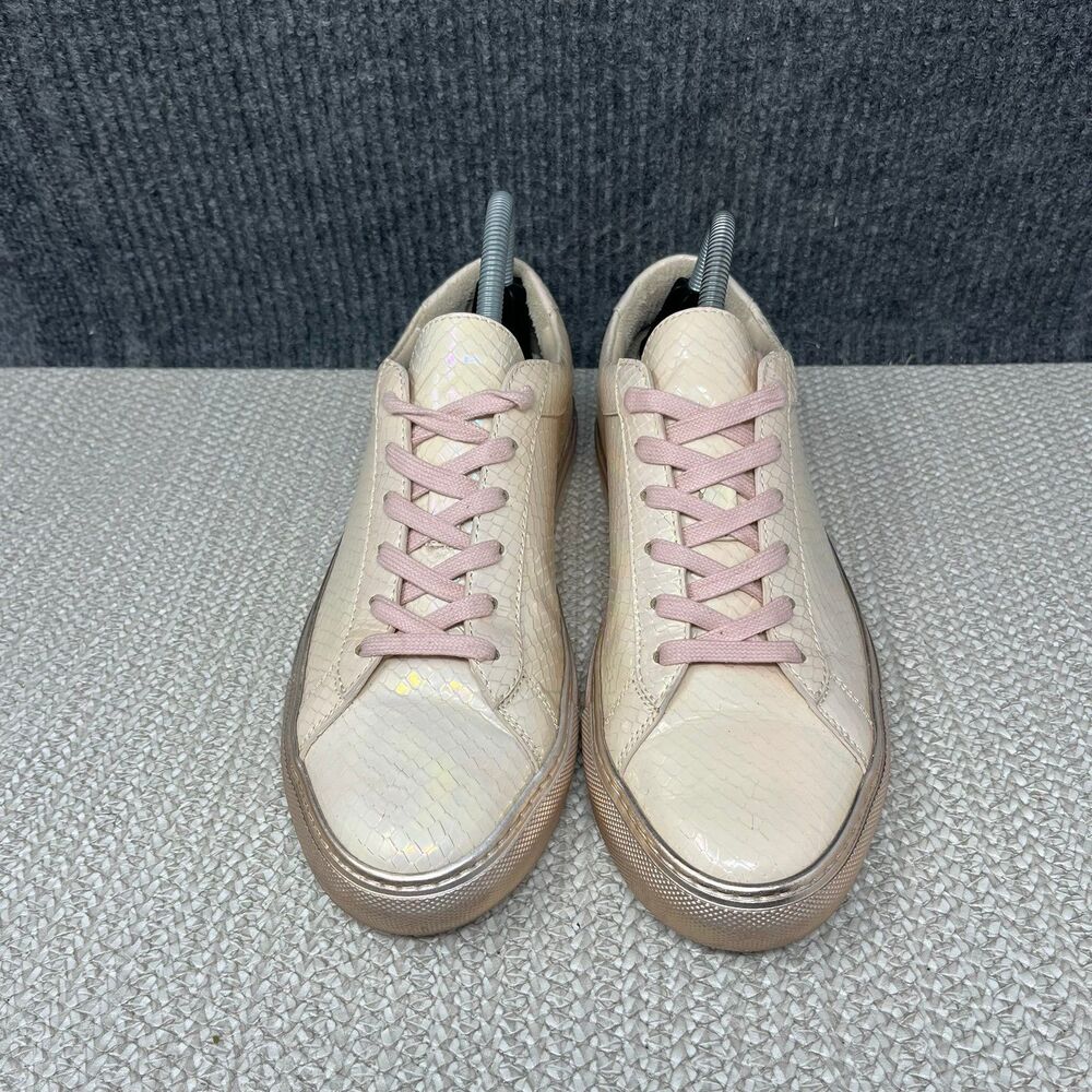 KOIO Capri x TRUTH Rose Snakeskin Leather Low Top Sneakers Womens 39 / US 9 - Picture 2 of 8